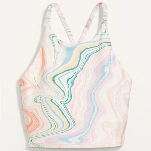 Old Navy Light Support PowerSoft Longline Sports Bra - Picture 2 of 9